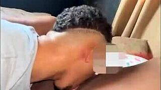 The redhead latina with a big ass obeys her best friend's boyfriend's every command.