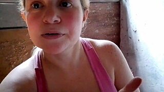 Blonde Girl Masturbates During Webcam Video Call With Her Lover.