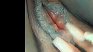 She feels so horny rubbing her pussy with passion.