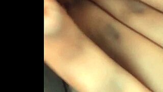 She feels so horny rubbing her pussy with passion.