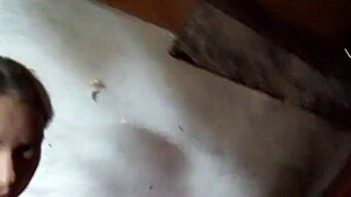 Blonde Girl Masturbates During Webcam Video Call With Her Lover.