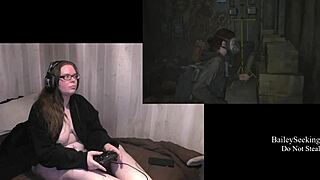 naked last of us 2 play thru, part 7, umm... my big ass jiggles too much!