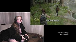 naked last of us 2 play thru, part 7, umm... my big ass jiggles too much!