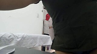 Can you believe this feminine doctor masturbates in front of her patient during care?