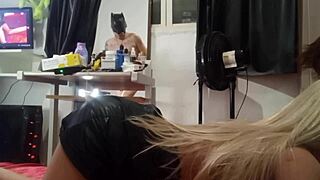 Stepdaughter Caught Masturbating Outdoors. Punished With Sex Toy Assfucking.