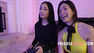 Gamer teens join stepdad’s free use fantasy in wild group action. What’s their next move?