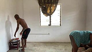 Satisfying my horny housewife with big black cock