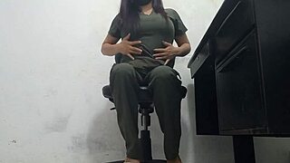 Can you believe this feminine doctor masturbates in front of her patient during care?