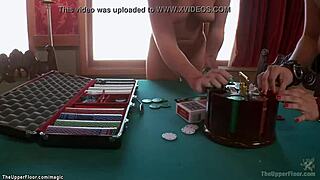 hot babes tied up for bdsm choking and gagging with ass to mouth