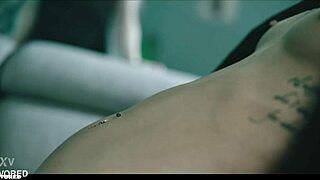 Hot Asian babe gets creampied in girl on girl action