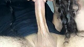 Colombian milf sucks hard till she gets every drop. Her skills are unreal!