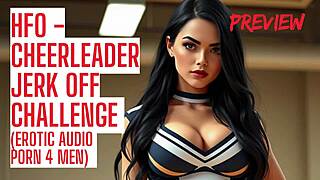 cheerleader gets ya to cum so hard with this audio jerk contest