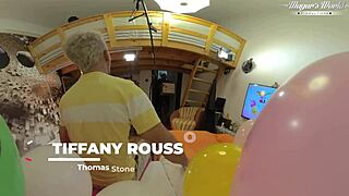 Tiffany Rousso delivers hot birthday milf fucking surprise