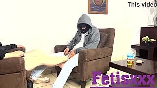 My cousin is visiting, and I love her feet so much I must suck them