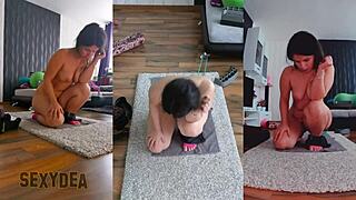 Enhance Your Pleasure! Triple Cam View of My Intimate Naked Latina Workout!