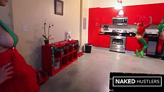 Thick Latina Katie Cummings Is Santa's Favorite Booty Elf