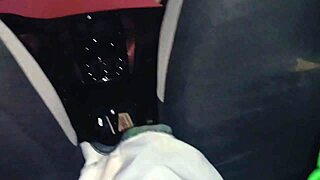 Asian Chubby Pregnant Woman Bends Over