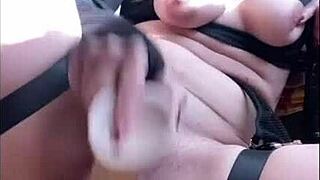 Beauty Shows Off Perfect Ass With Two Cocks!