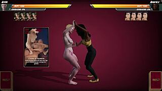 anya and amahle go at it naked in 3d wrestling fight
