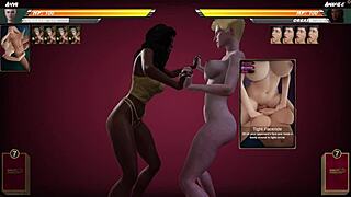 anya and amahle go at it naked in 3d wrestling fight