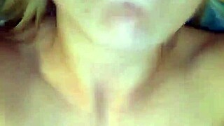 Is this tinder slut masturbating her big tits?