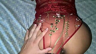 Petite prostitute gets a double load of cum inside her