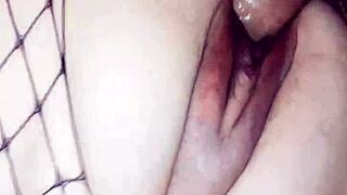 Mature skinny wife gets anal in homemade clip