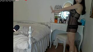 Park Nima in school uniform strips for HD blowjob in lingerie