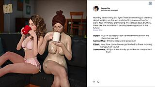 Lust academy features cute teen with big tits in sexy outfit.