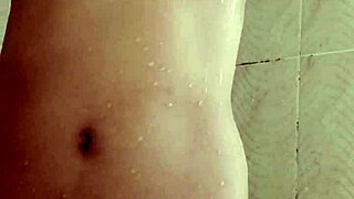 College girl masturbates in the shower