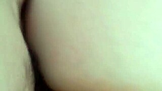 i'm giving my bbw wife a tight ass fucking in the bathroom, but it's kinda rough.