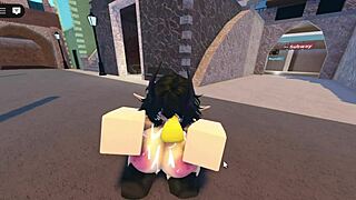 emma explores roblox whorblox street with friends
