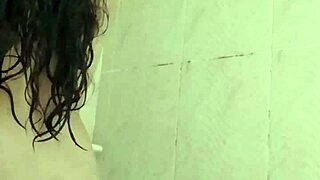 College girl caught masturbating hard in steamy shower scene