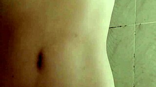 College girl caught masturbating hard in steamy shower scene