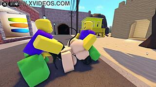 emma explores roblox whorblox street with friends