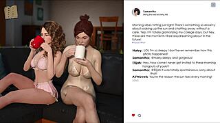 Lust academy features cute teen with big tits in sexy outfit.