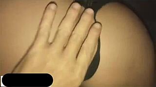 Watching Meteflix and sitting on his dick? This latina prostitute rides in lingerie for anal sex.