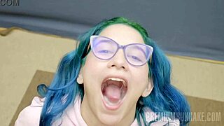 Min Galilea Owns Blowbang with Insane Cumshots and Swallows