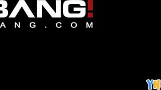 Holy cow, Marina Vaylor’s shaved pussy stretched by monster cock!