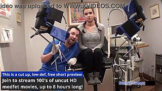 Dr Tampa locks up Naomi Alice in wild latex glove action POV!