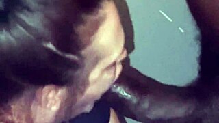 Midget Cougar Sucks Thick Black Cock In Bedroom