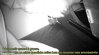 girlfriend crossdressing at gloryhole with big cock in booth