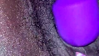 Ebony Wife Reaches Intense Orgasm With Toys