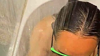 Hot Wife's Steamy Bath Blowjob and Handjob Session