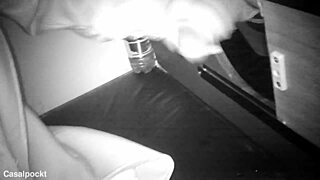 girlfriend crossdressing at gloryhole with big cock in booth