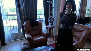 French Goth Girl Loves Anal Fucking