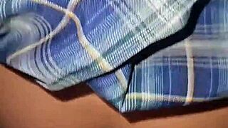 Teen arrives home feeling hot after a long day