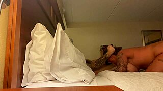 Guy checked into a hotel room and got his cock sucked deepthroat