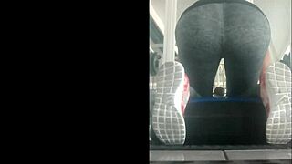 Skinny Mexican Teen Bent Over In The Gym Leggings