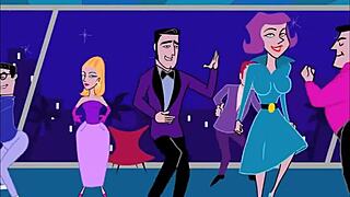 Gay animated sex at the party